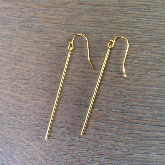 New Handcrafted Lightweight Brass Earrings - Picture 5 of 7